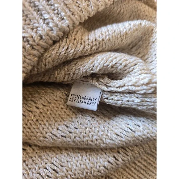Vintage St. John Sport knit beige cardigan minimalist luxury women's size medium - Picture 8 of 8